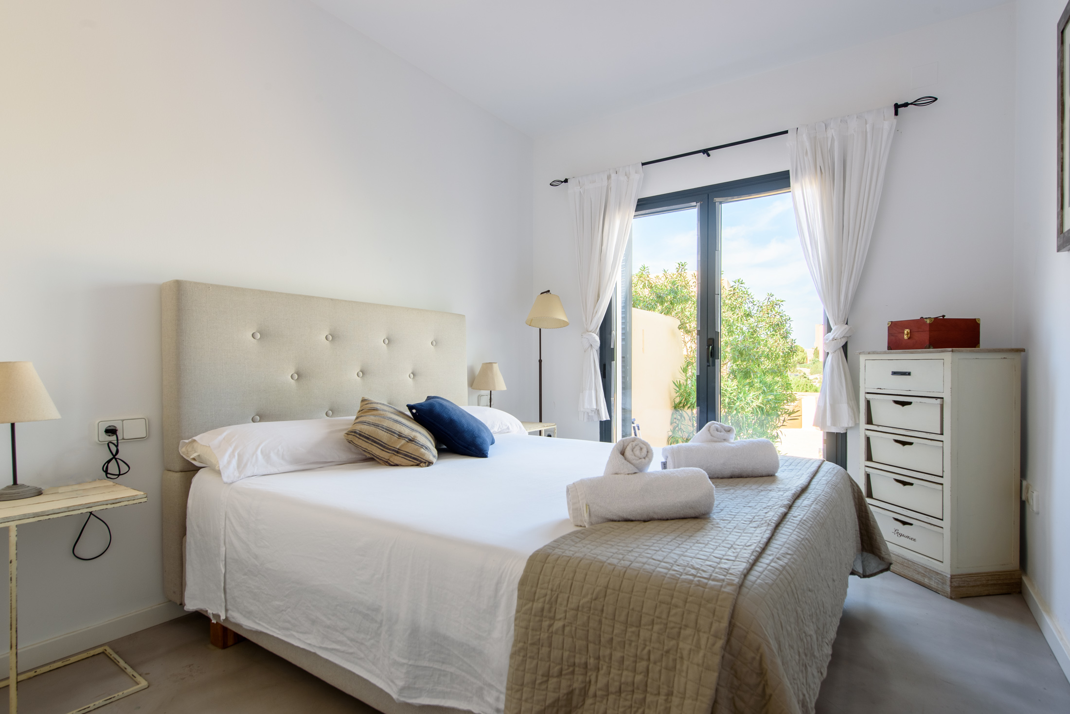 Resa estates Ibiza Port des torrent frontal sea views apartment bedroom 1.jpg